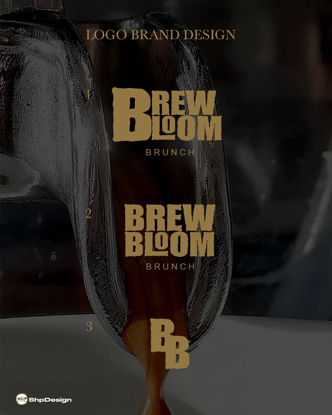 Brew & Bloom Logo Variationen